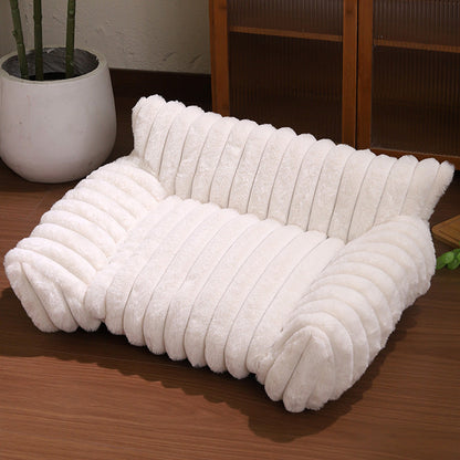🐾 50% RABATT! ☁️ Gemütliches Sofa-Haustierbett, weiche Polsterung, rutschfester Boden, perfekt für Katzen und Hunde🛋️✨