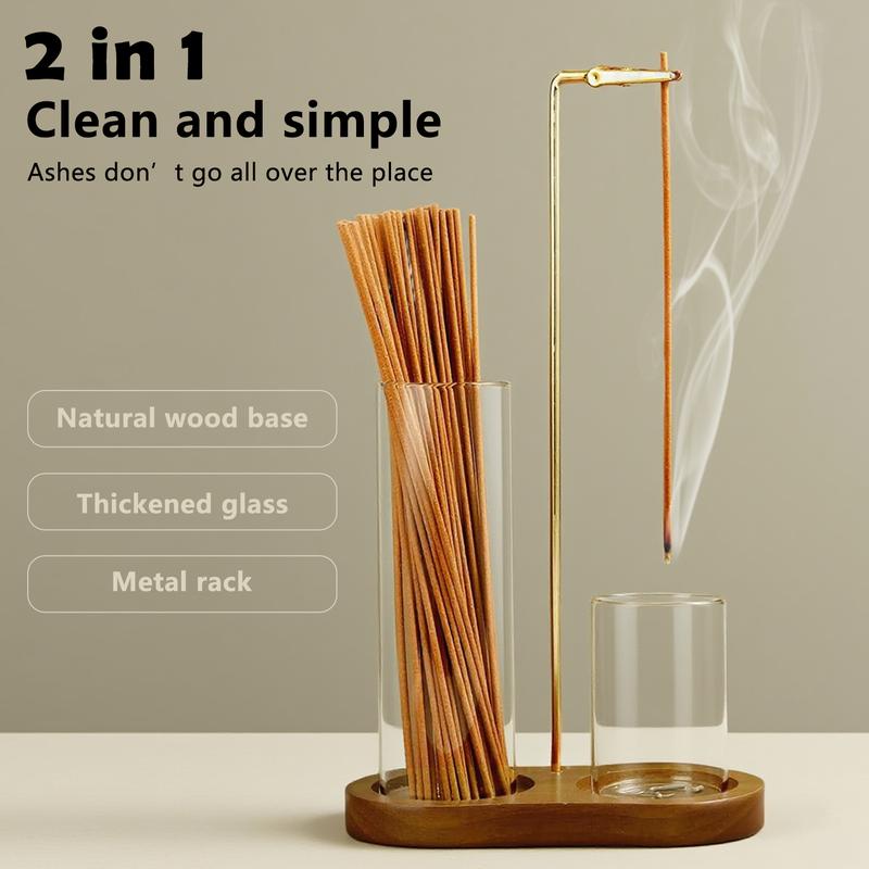 🥳2026 HEISSER VERKAUF🥳💞50% RABATT!✨ 💝2-in-1 Räucherstäbchen- & Kerzenhalter Natürliche Holzbasis Aromatherapie-Diffusor