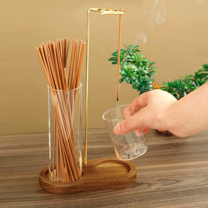🥳2026 HEISSER VERKAUF🥳💞50% RABATT!✨ 💝2-in-1 Räucherstäbchen- & Kerzenhalter Natürliche Holzbasis Aromatherapie-Diffusor