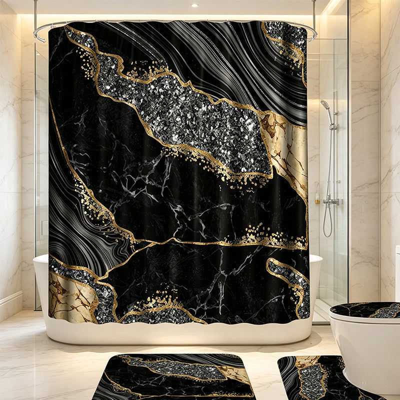 💎 -50% AUF DEN DUSCHVORHANG! 💎 Eleganter Marmor-Duschvorhang – Wasserabweisend & Stilvoll für Ihr Badezimmer 🚿