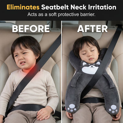 🧸 Weiches H-förmiges Autokissen für Kleinkinder – Ergonomische Kopf- und Nackenstütze für Kinder