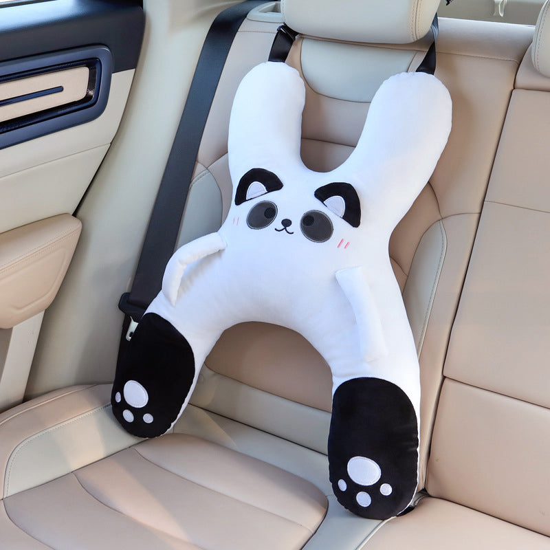 🧸 Weiches H-förmiges Autokissen für Kleinkinder – Ergonomische Kopf- und Nackenstütze für Kinder