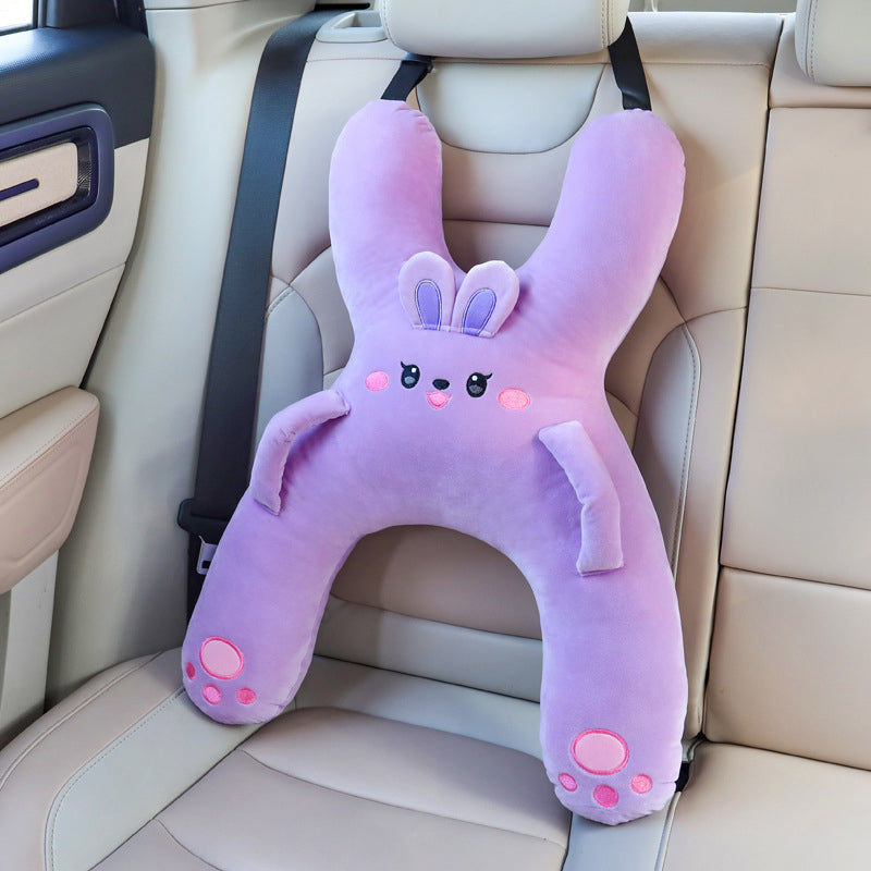 🧸 Weiches H-förmiges Autokissen für Kleinkinder – Ergonomische Kopf- und Nackenstütze für Kinder