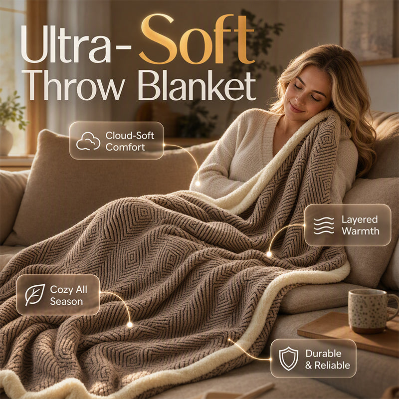 Doppellagige Kuscheldecke – Extra Weich & Warm