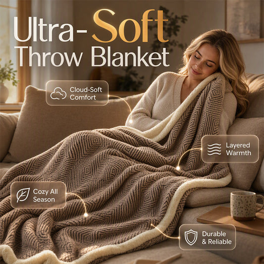 Doppellagige Kuscheldecke – Extra Weich & Warm