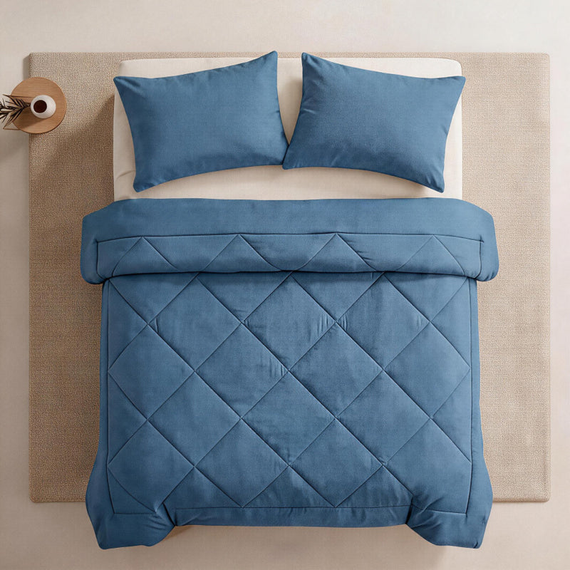 🛏️50 % RABATT⏰ 3‑teiliges gestepptes Bettwäsche‑Set, weich & gemütlich fürs Schlafzimmer