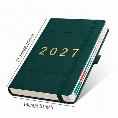 📅 JETZT 50% RABATT! 📓 2027 Kalender-Notizbuch – A5, ein Tag pro Seite, datiert – Ideal für tägliche Aufzeichnungen & zukünftige Planung ✨