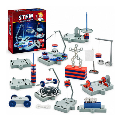 🧲50 % RABATT⏰ 12‑in‑1 Magnet‑Experiment‑Set, spielerisches Lernen für Kinder🛰️