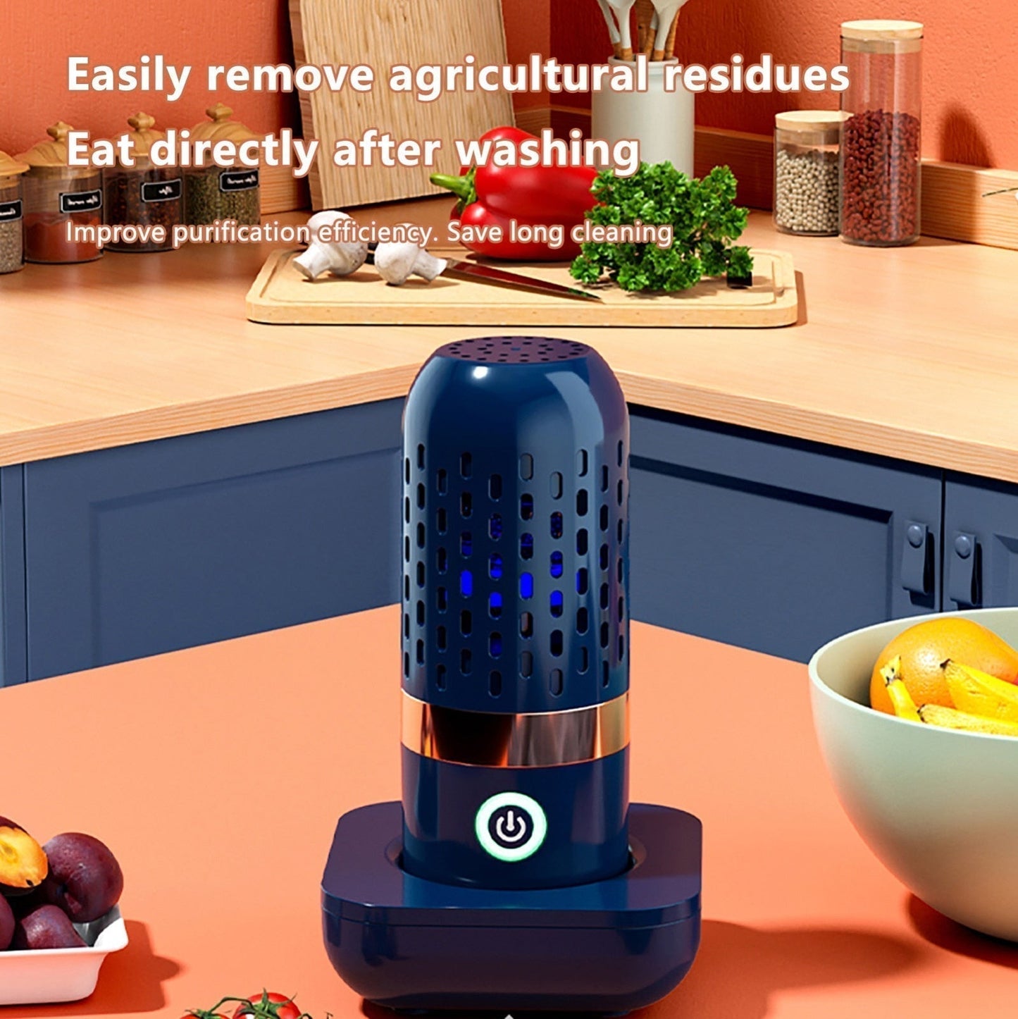 ⏳Zeitlich begrenzt 50% Rabatt⏰ Ultraschall-Obst- und Gemüsereiniger 🌀🍋‍🟩🍓