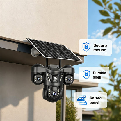 ⏳Zeitlich begrenztes Sonderangebot⏰Solar-Überwachungskamera Außen 360° – Kein Stromkabel, volle Sicht! 📷 Überall montierbar, sieht auch nachts, IP67 regenfest ☀️ Limitiertes Angebot ⏳