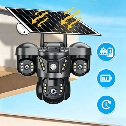 ⏳Zeitlich begrenztes Sonderangebot⏰Solar-Überwachungskamera Außen 360° – Kein Stromkabel, volle Sicht! 📷 Überall montierbar, sieht auch nachts, IP67 regenfest ☀️ Limitiertes Angebot ⏳