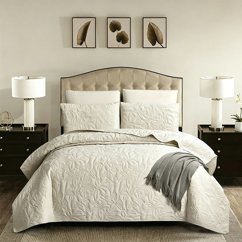 🛏️ Unifarbenes 4-teiliges Bettwäsche-Set aus 100 % Baumwolle  – unifarben, weich & atmungsaktiv