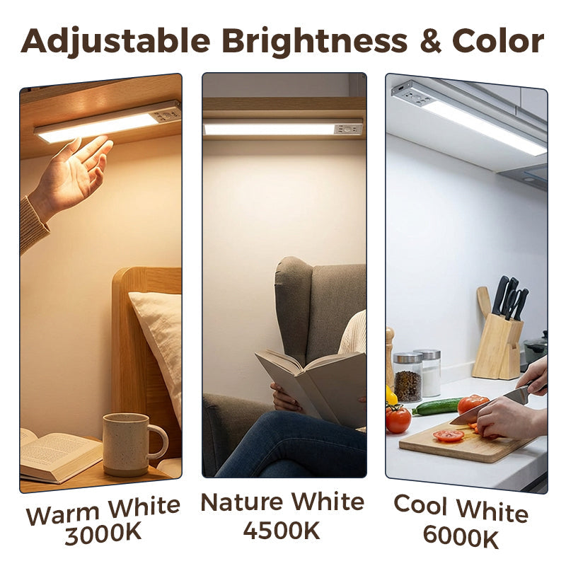 💡50% RABATT✨Bewegungssensor Schranklampe, kabellos & aufladbar, für Küche🏠