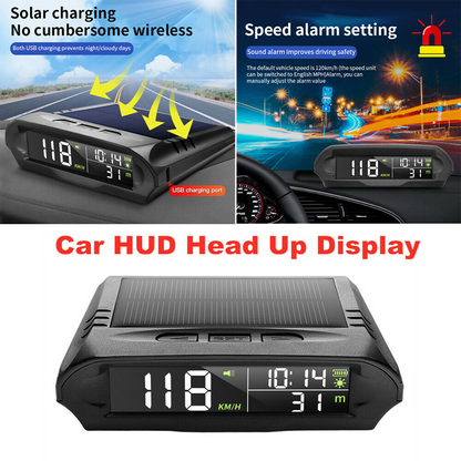 🔥Solange der Vorrat reicht 40 % Rabatt!🎉Solar-Auto-GPS-Head-Up-Display