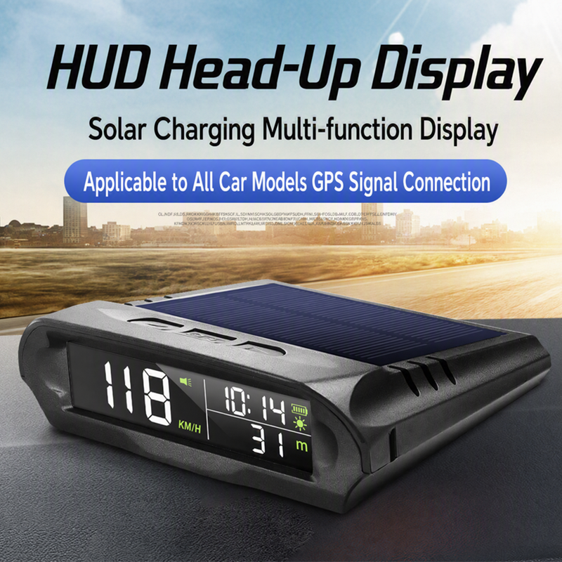 🔥Solange der Vorrat reicht 40 % Rabatt!🎉Solar-Auto-GPS-Head-Up-Display