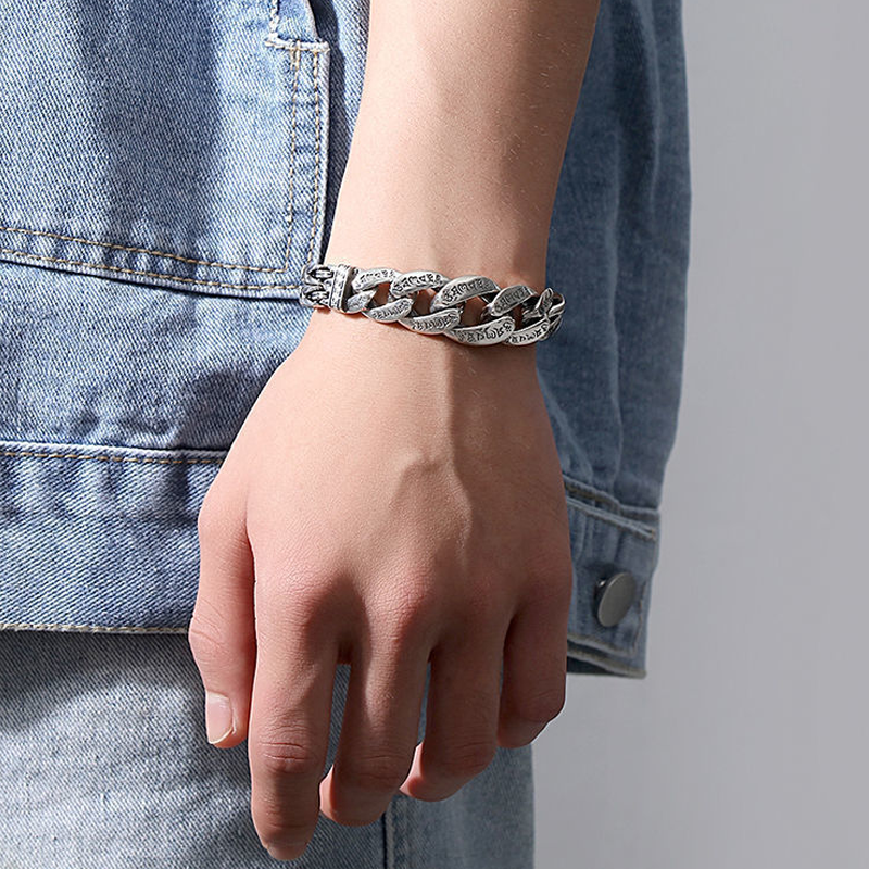 🔥 -50% Rabatt | Herren Retro Sechs-Silben-Mantra Armband – Bedeutungsvoll, Maskulin, Auffällig ✨ | Jetzt sichern! 🚀