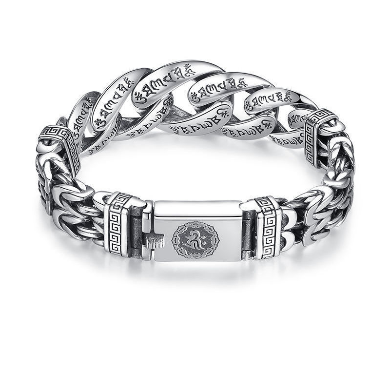 🔥 -50% Rabatt | Herren Retro Sechs-Silben-Mantra Armband – Bedeutungsvoll, Maskulin, Auffällig ✨ | Jetzt sichern! 🚀