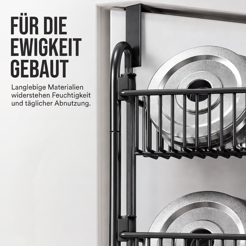 🚪 50% RABATT! 🧺 Tür-Hängeregal – Ohne Bohren, mehrere Körbe & praktisch ✨