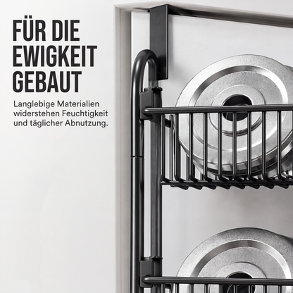 🚪 50% RABATT! 🧺 Tür-Hängeregal – Ohne Bohren, mehrere Körbe & praktisch ✨