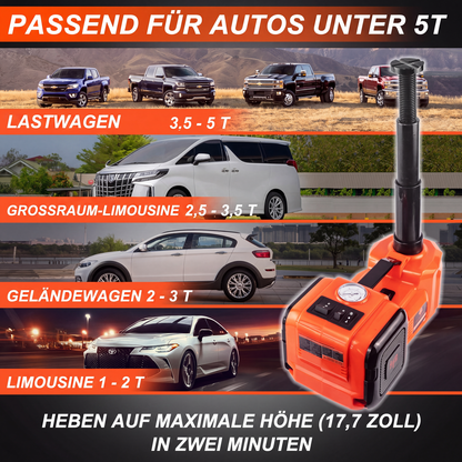 📢📢50% RABATT !!⏰🚗Unentbehrliche Werkzeuge für die Autoreparatur🛠️ - 12V elektrischer hydraulischer Wagenheber für Pkw