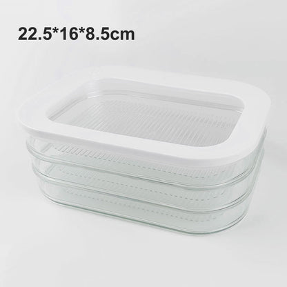 🥗 50% RABATT! 🧊 Frischhaltedose mit Deckel – Transparent, für Kühlschrank & Gefrierfach ✨
