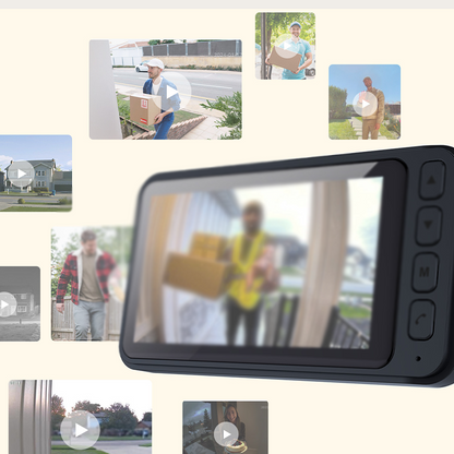 📢📢40% RABATT !!⏰Video-Türklingel mit Monitor & Kamera (Kabellos)