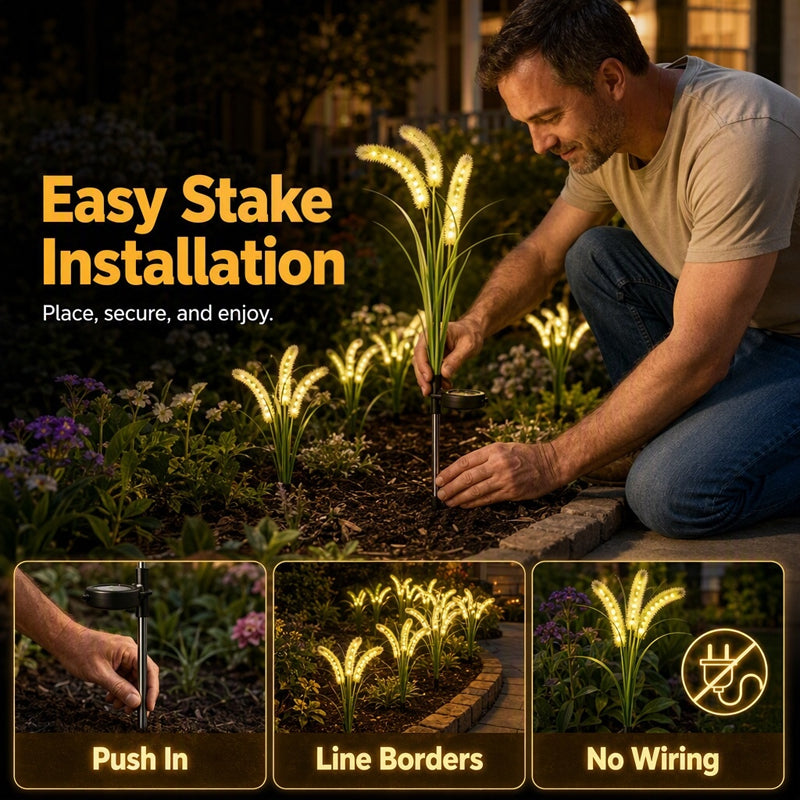 🔥Solange der Vorrat reicht 40 % Rabatt!🎉Dekorative Solar-Fuchsschwanzgras-Gartenleuchten
