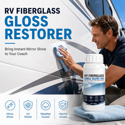✨50 % RABATT✨🚐 RV Glasfaser Glanzöl Restaurator | Hochglanz‑Erneuerung für Wohnmobil‑Oberflächen ✨