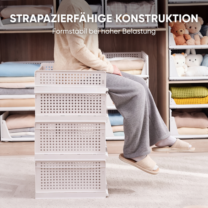 Stapelbarer Kleiderschrank-Organizer mit Schublade
