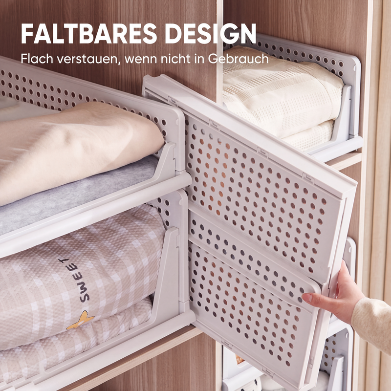 Stapelbarer Kleiderschrank-Organizer mit Schublade