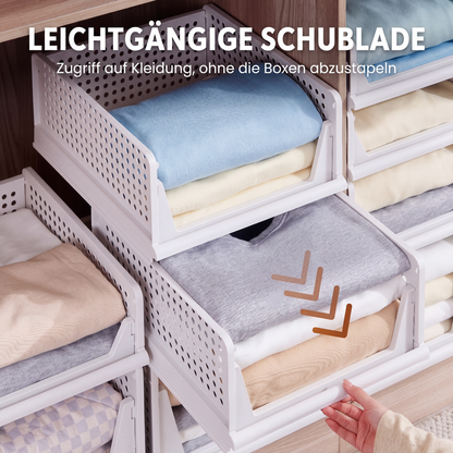 Stapelbarer Kleiderschrank-Organizer mit Schublade