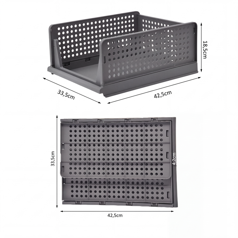Stapelbarer Kleiderschrank-Organizer mit Schublade