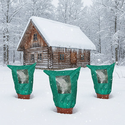 🌱 50% RABATT! ❄️ Winter-Pflanzenschutz – Mit Reißverschluss & Kordelzug ✨