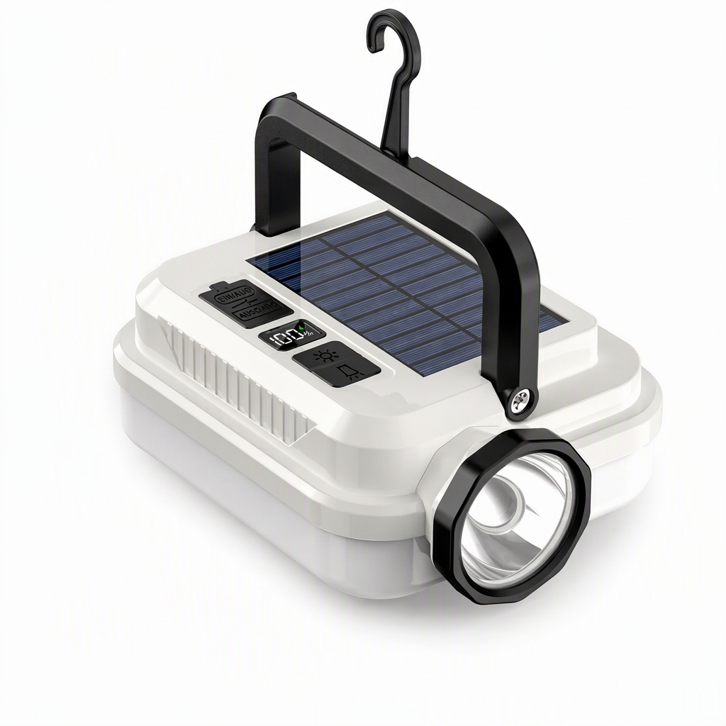 📢📢40% RABATT !!⏰Solar wiederaufladbare LED-Campinglampe, multifunktionale Handarbeitsleuchte mit langer Akkulaufzeit für Outdoor-Notfälle