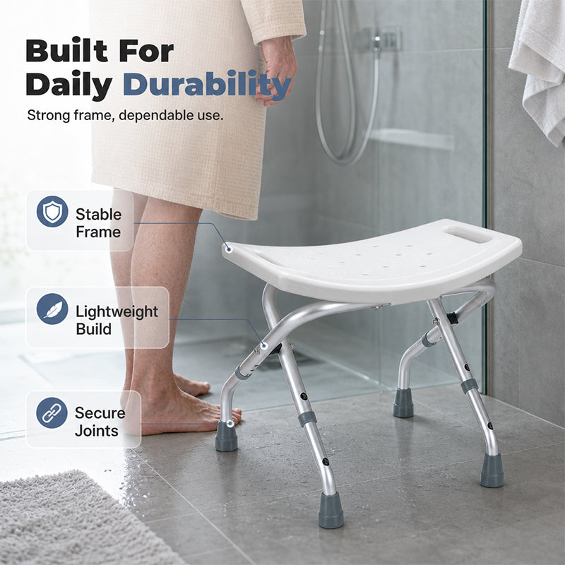 🪑 50% RABATT! 🚿 Faltbarer Duschstuhl – Robust, rostfrei & stabil ✨