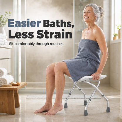 🪑 50% RABATT! 🚿 Faltbarer Duschstuhl – Robust, rostfrei & stabil ✨