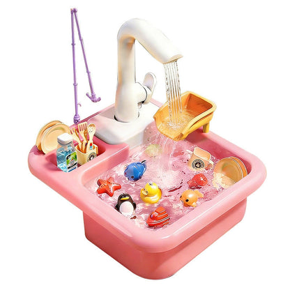 ⏳ Nur für kurze Zeit – 50% RABATT ⏰ Kinder-Spielzeugspüle mit fließendem Wasser