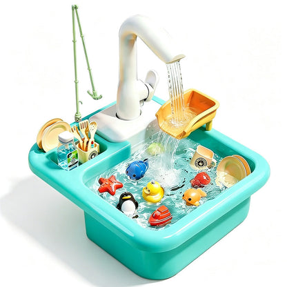 ⏳ Nur für kurze Zeit – 50% RABATT ⏰ Kinder-Spielzeugspüle mit fließendem Wasser