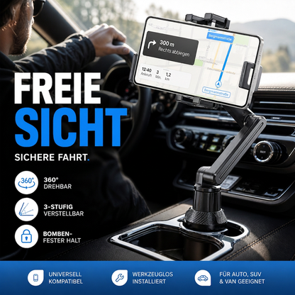 📢📢50% RABATT !!⏰360° dreh- und verstellbarer Auto-Becherhalter