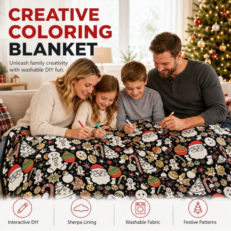 🎅 Frühes Weihnachtsangebot – 50 % Rabatt 🎄🎨 Familien-DIY-Ausmaldecke für alle Altersgruppen 🎁 Das perfekte Geschenk für Familie und Freunde