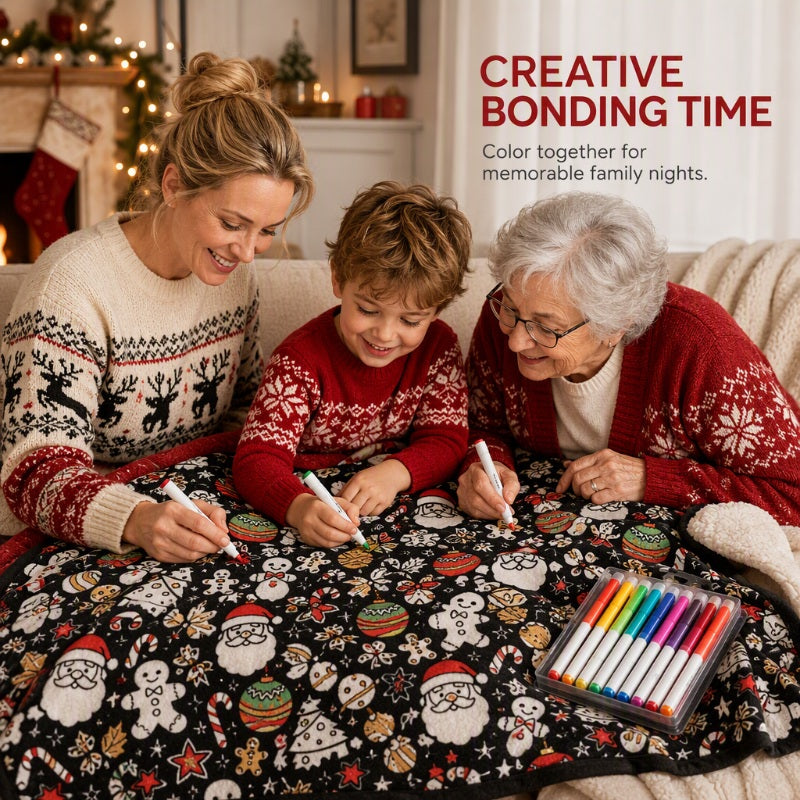 🎅 Frühes Weihnachtsangebot – 50 % Rabatt 🎄🎨 Familien-DIY-Ausmaldecke für alle Altersgruppen 🎁 Das perfekte Geschenk für Familie und Freunde