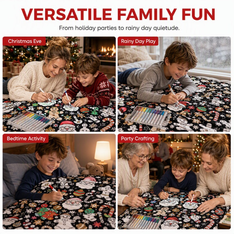 🎅 Frühes Weihnachtsangebot – 50 % Rabatt 🎄🎨 Familien-DIY-Ausmaldecke für alle Altersgruppen 🎁 Das perfekte Geschenk für Familie und Freunde