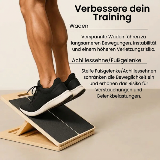 📢📢50% RABATT !!⏰Verstellbares schräges Holzbrett zum Dehnen der Waden