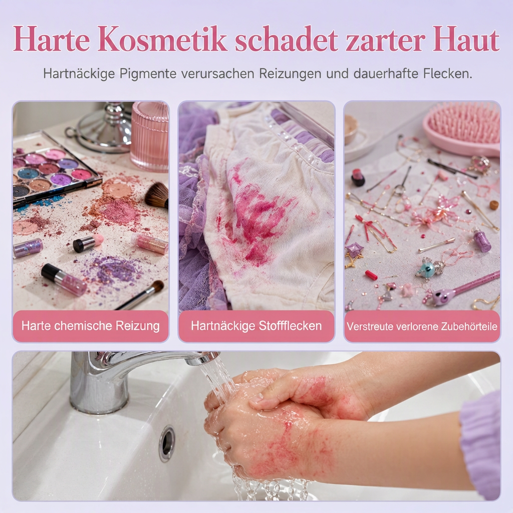 👑 50% RABATT! ✨ Waschbares Make-up-Spielset für kleine Prinzessinnen – sichere, nicht reizende Formel, ausziehbare, drehbare Fächer & tragbare Tasche mit Schulterriemen – perfektes Geschenk für Mädchen 🎀