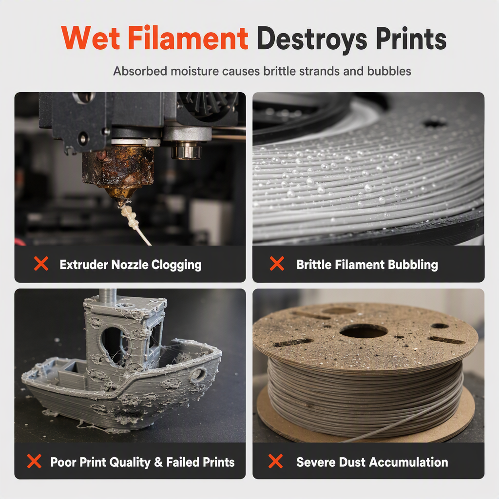 🎯 50% RABATT! ✨ Vakuum-Aufbewahrungsbeutel-Set für 3D-Drucker-Filament – Feuchtigkeitsschutz, Doppel-Reißverschluss & Lichtschutz – Hält Filament trocken & druckbereit 🧵