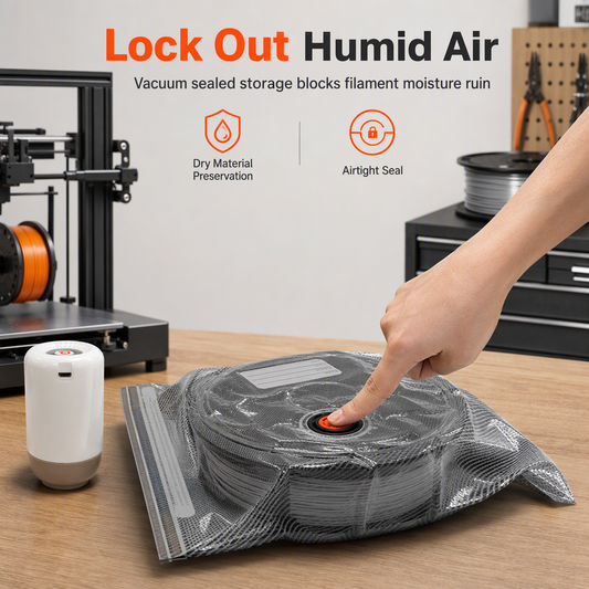 🎯 50% RABATT! ✨ Vakuum-Aufbewahrungsbeutel-Set für 3D-Drucker-Filament – Feuchtigkeitsschutz, Doppel-Reißverschluss & Lichtschutz – Hält Filament trocken & druckbereit 🧵