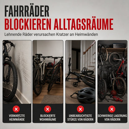 📢📢40% RABATT !!⏰Klappbarer Fahrrad-Bodenparkständer, doppelte Stange, U-förmiger Fahrradpräsentationsständer für Rennräder und Mountainbikes