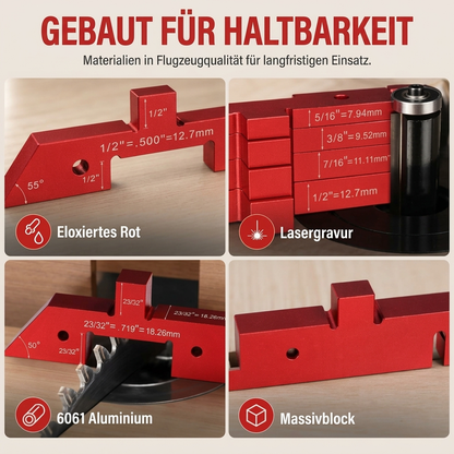 📐 50% RABATT! 🪵 Einstellblöcke für Holzarbeiten – Aluminium, präzise & schnelle Kalibrierung ✨
