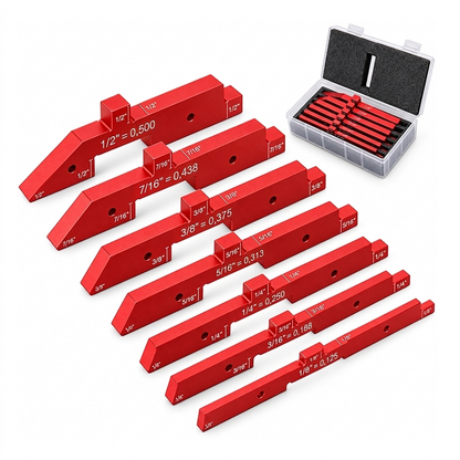 📐 50% RABATT! 🪵 Einstellblöcke für Holzarbeiten – Aluminium, präzise & schnelle Kalibrierung ✨