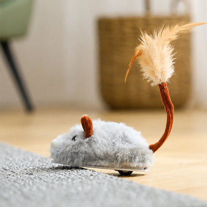 🐱50 % RABATT✨ Intelligente elektrische Spielzeugmaus für Katzen, beweglich, weckt den Jagdtrieb Ihrer Katze